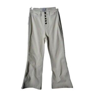 Lola Stevie Ivry Ultra HighRise Loose Jeans Size 25 Button Fly Bell Bottom Flare